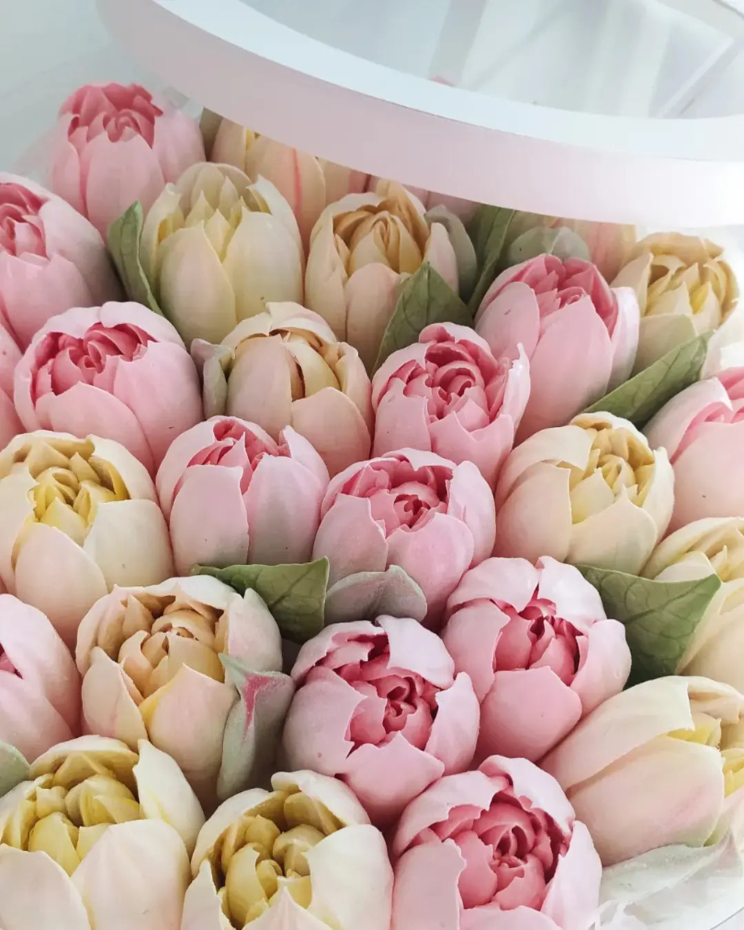 Box okrągły (tulipany) 25cm