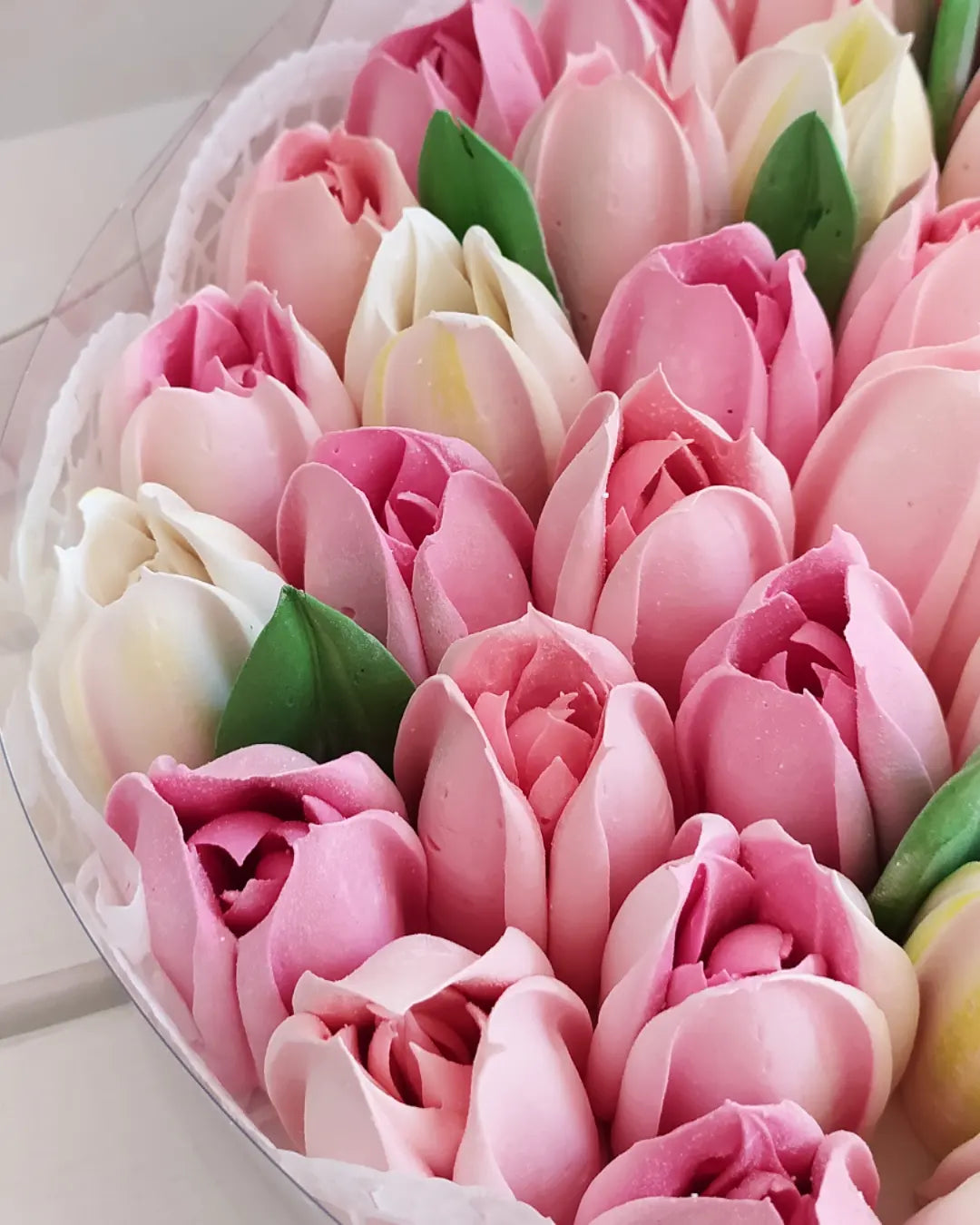 Box okrągły (tulipany) 25cm