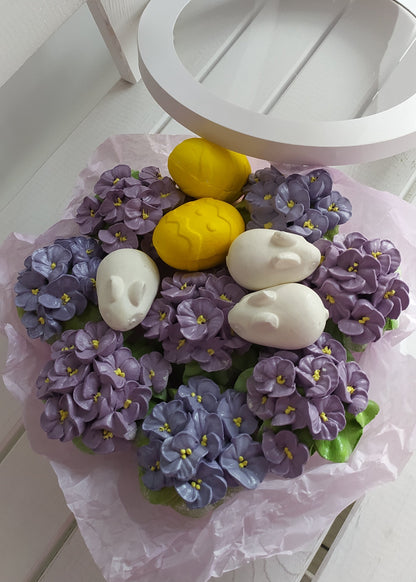 Box okrągły (Wielkanocny) 25cm Kolor kwiatów do wyboru