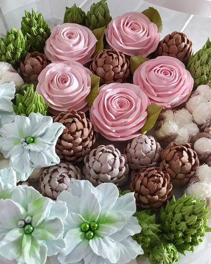 Box okrągły świąteczny 30cm