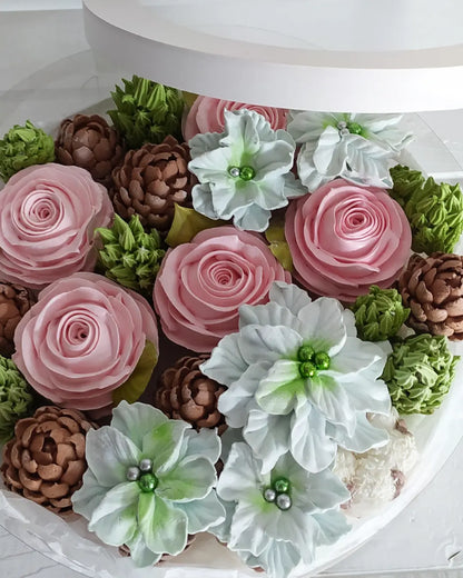 Box okrągły świąteczny 25cm