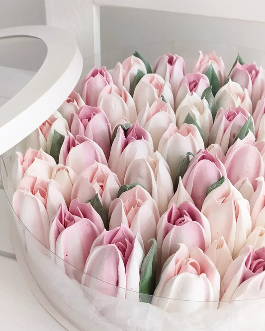 Box okrągły (tulipany) 25cm