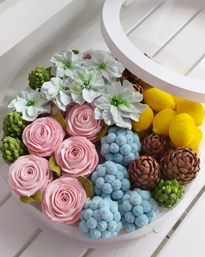 Box okrągły świąteczny 30 cm