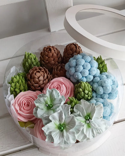 Box okrągły świąteczny 20cm