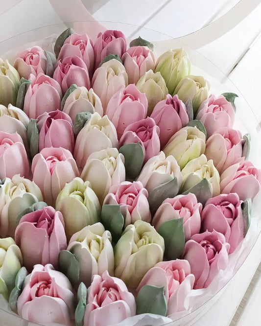 Box okrągły (tulipany) 25cm