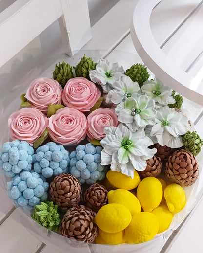 Box okrągły świąteczny 30 cm