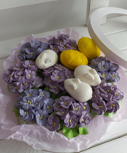 Box okrągły (Wielkanocny) 25cm Kolor kwiatów do wyboru