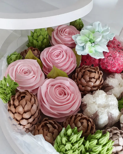 Box okrągły świąteczny 25cm