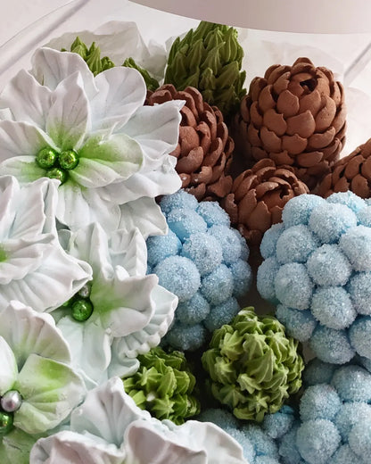 Box okrągły świąteczny 20cm