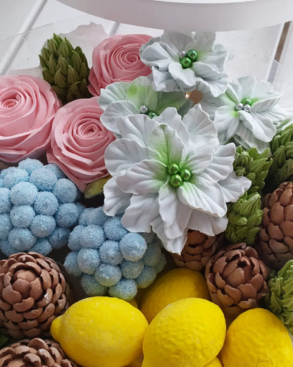 Box okrągły świąteczny 25cm