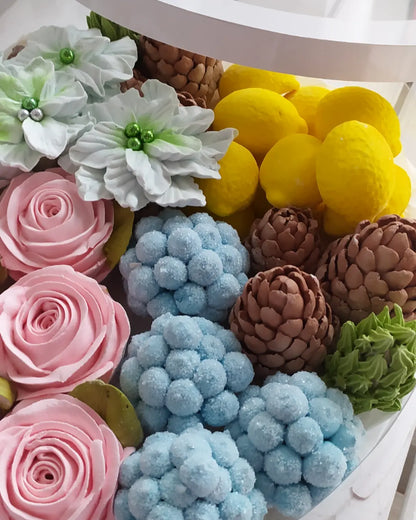 Box okrągły świąteczny 30 cm