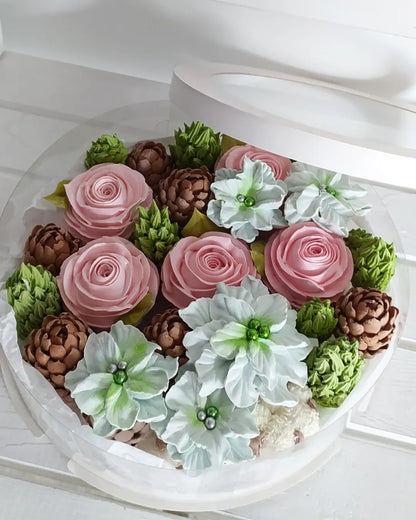 Box okrągły świąteczny 25cm