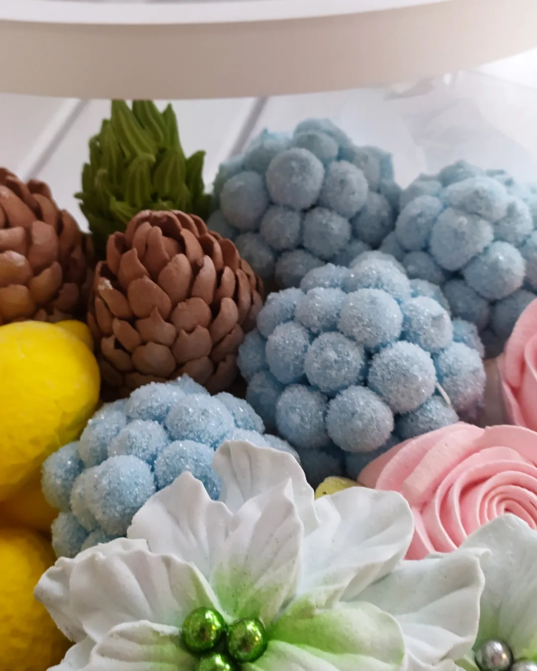 Box okrągły świąteczny 25cm