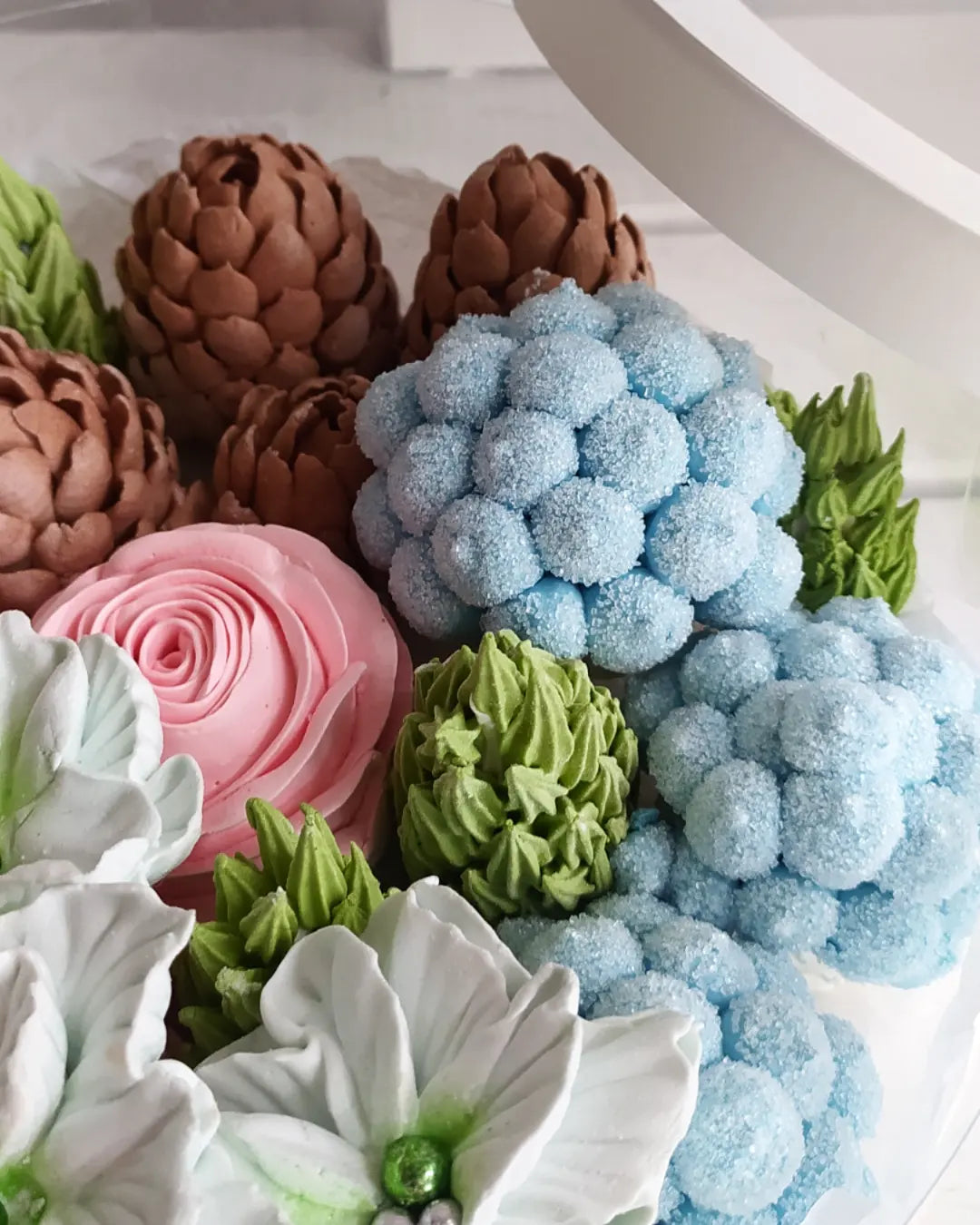 Box okrągły świąteczny 20cm