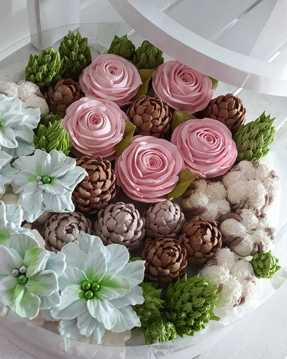 Box okrągły świąteczny 30cm