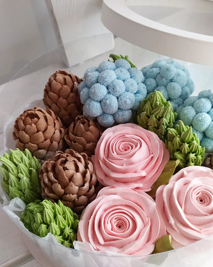 Box okrągły świąteczny 20cm