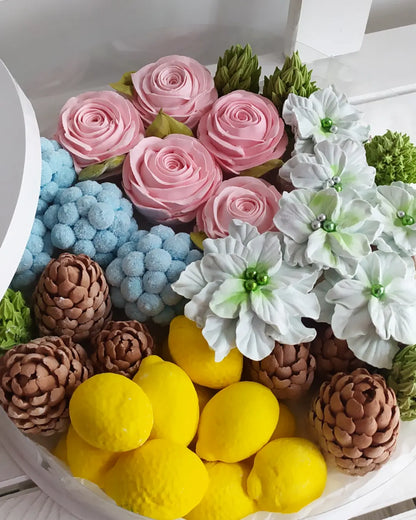 Box okrągły świąteczny 30 cm