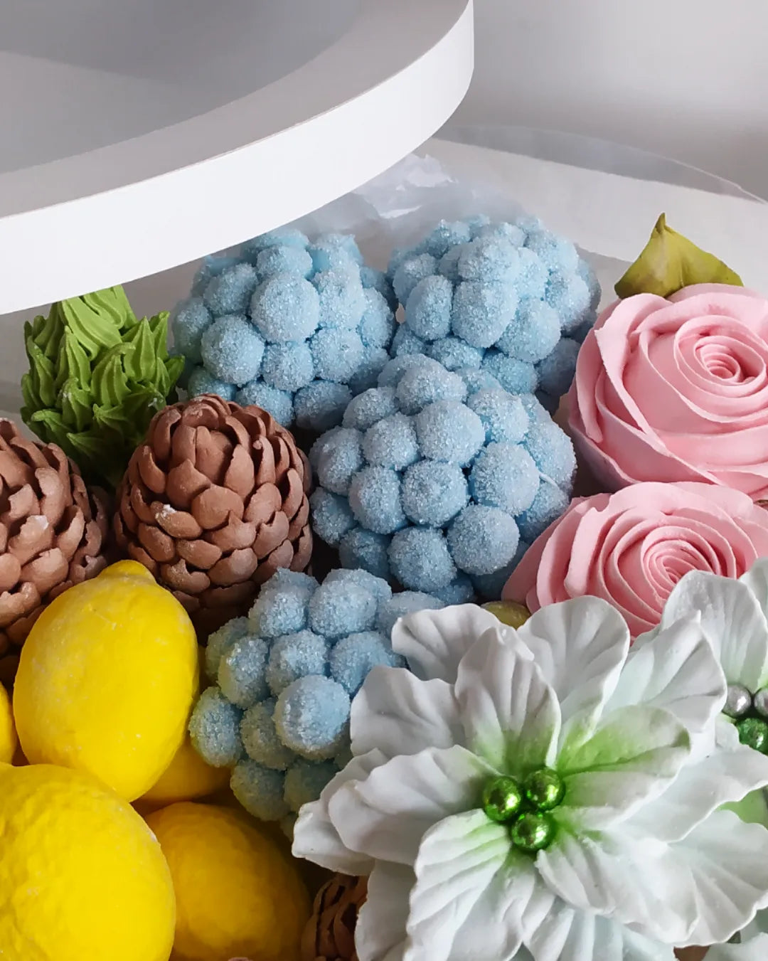 Box okrągły świąteczny 25cm