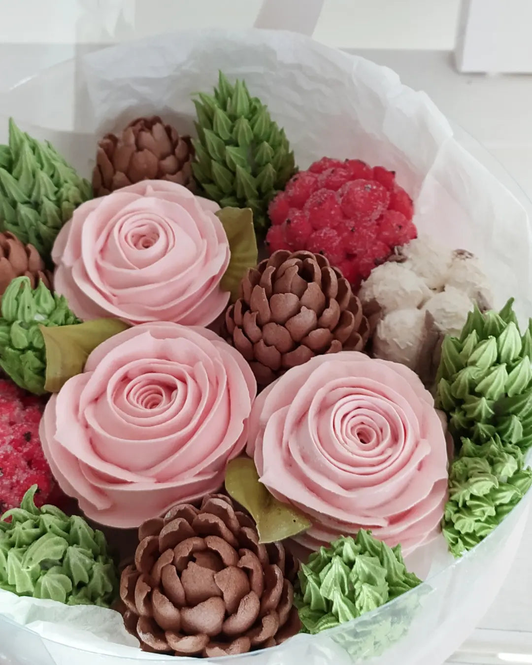 Box okrągły świąteczny 20cm