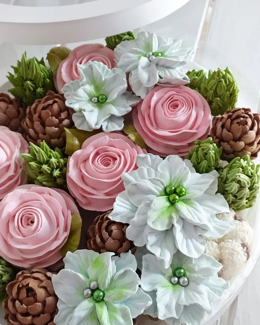 Box okrągły świąteczny 25cm