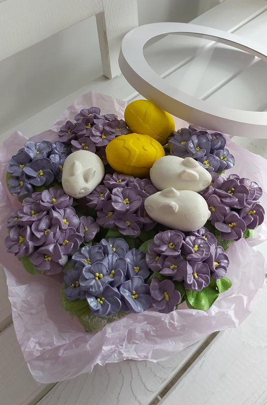 Box okrągły (Wielkanocny) 25cm Kolor kwiatów do wyboru