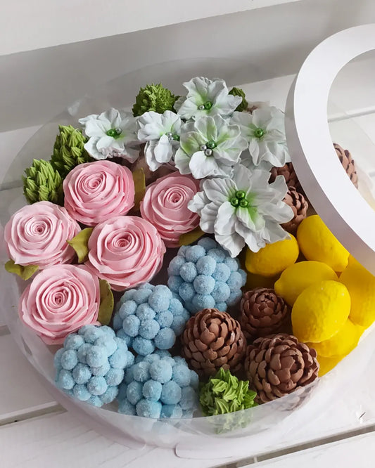 Box okrągły świąteczny 30 cm