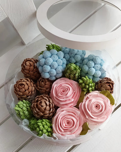 Box okrągły świąteczny 20cm