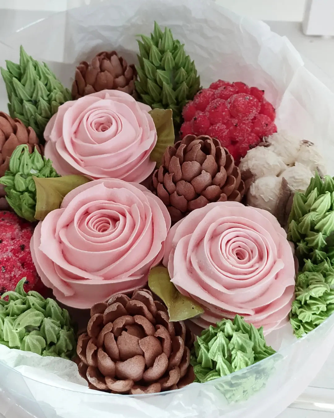 Box okrągły świąteczny 20cm