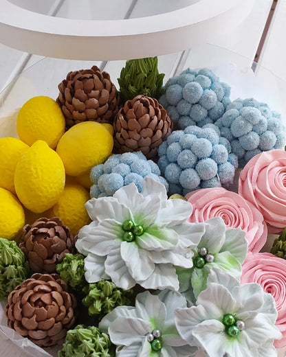 Box okrągły świąteczny 25cm