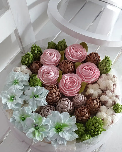 Box okrągły świąteczny 30cm