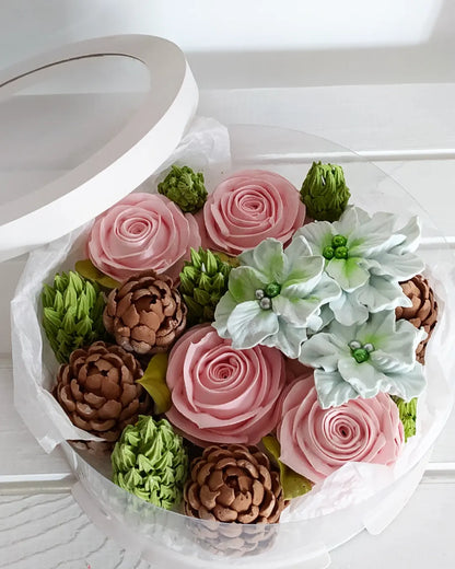 Box okrągły świąteczny 20cm