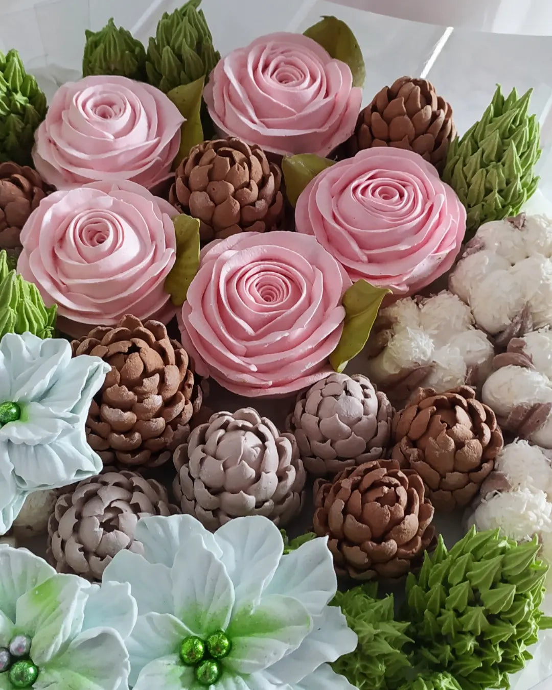 Box okrągły świąteczny 30cm