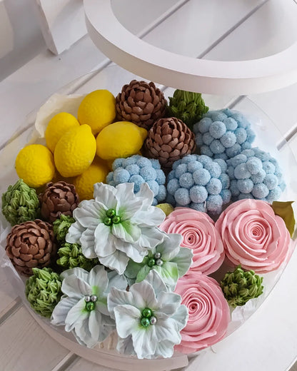 Box okrągły świąteczny 25cm