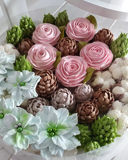 Box okrągły świąteczny 30cm